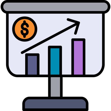 Büyüme. Web simgesi basit illüstrasyon