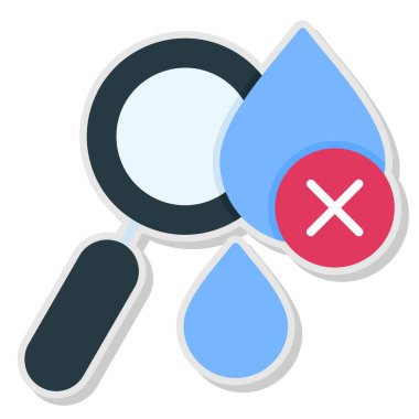 Su damlasının vektör çizimi