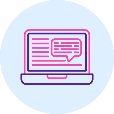 Bilgisayar ekranı. Basit resimleme