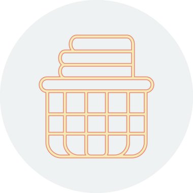 Yiyecek ve içecek ikonunun vektör illüstrasyonu