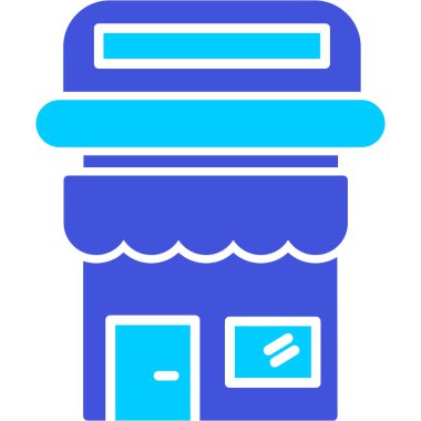 Dükkan. Web simgesi basit illüstrasyon