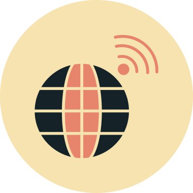 Küresel simge vektör illüstrasyonu