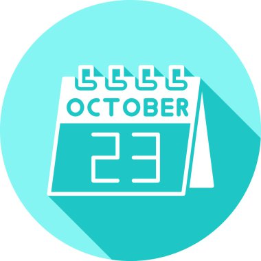 Tarih simgesi, vektör illüstrasyonlu takvim