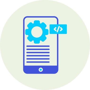 Web geliştirme düz vektör simgesi