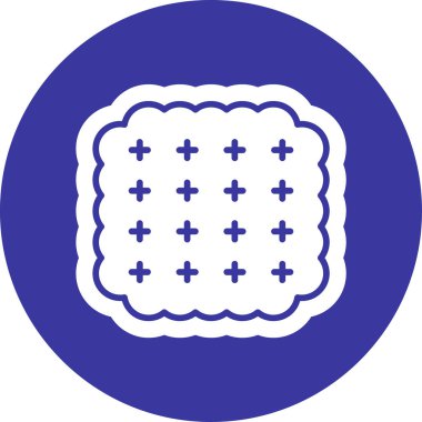 Beyaz simgenin vektör illüstrasyonu