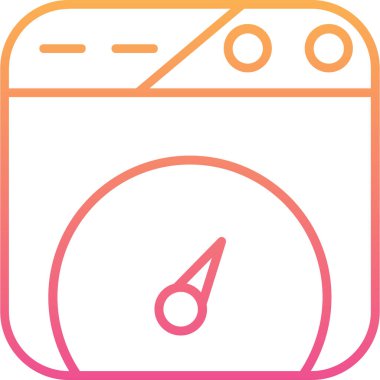 Bir ölçüm simgesinin vektör illüstrasyonu