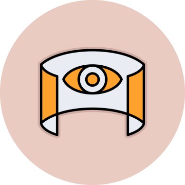 Göz simgesi vektör illüstrasyonu