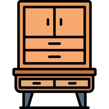 mobilya kutsal kişilerin resmi, vektör çizim