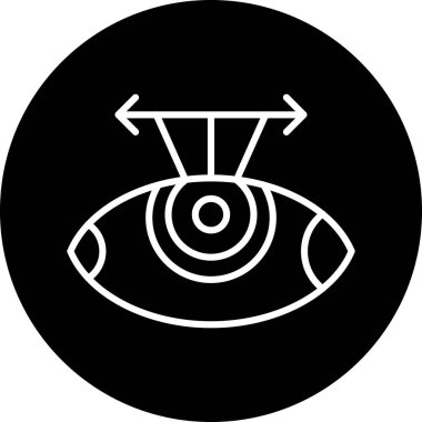 Göz. Web simgesi basit illüstrasyon