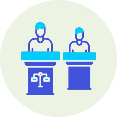 Konferans. Web simgesi basit illüstrasyon