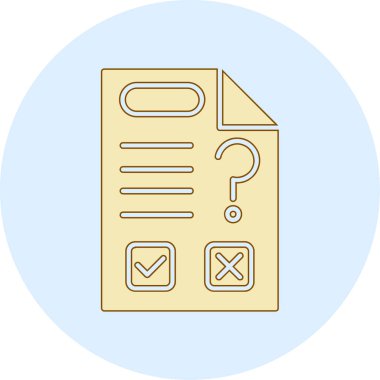 Bir belge simgesinin ana hat biçiminde vektör illüstrasyonu.