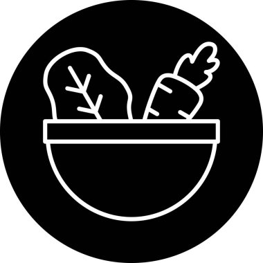 Tavuk simgesinin vektör illüstrasyonu