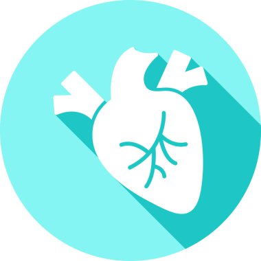 Bir kalbin vektör simgesi