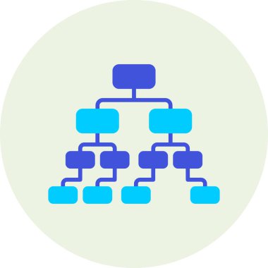 hiyerarşi. Web simgesi basit illüstrasyon