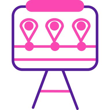 konum. Web simgesi basit illüstrasyon