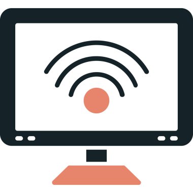 wifi düz vektör simgesi