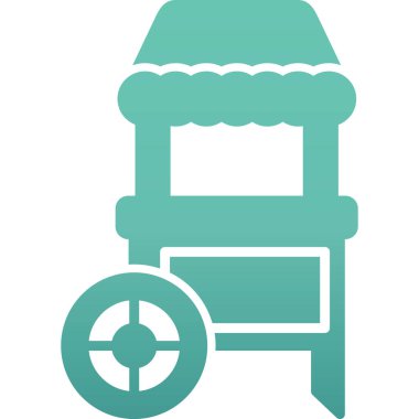 Dairedeki tek çiftlik simgesinin vektör illüstrasyonu