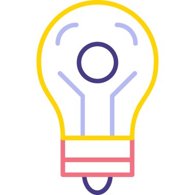 Ampul. Web simgesi basit illüstrasyon