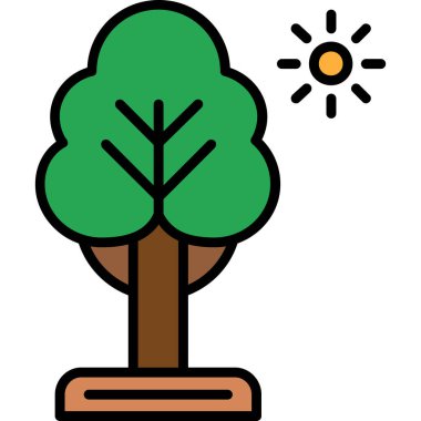 Bitki. Web simgesi basit tasarım