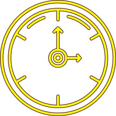 Saat simgesinin vektör illüstrasyonu