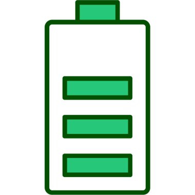 Bir pil simgesinin vektör çizimi