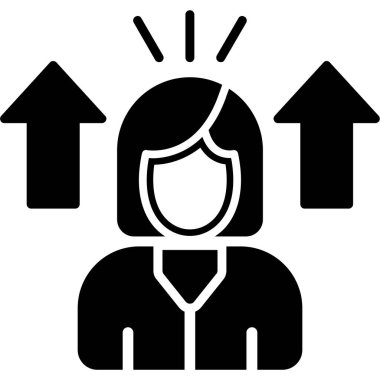 İş kadını vektör simgesi