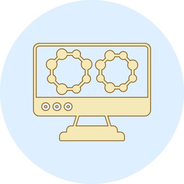 Bilgisayar simgesi. vektör illüstrasyonu