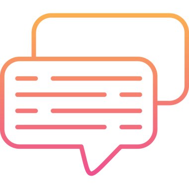 Konuş. Web simgesi basit illüstrasyon