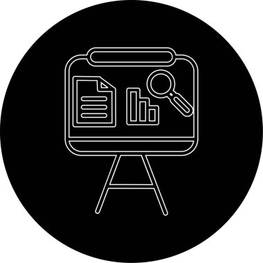 İş ve finans simgesinin vektör illüstrasyonu