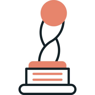 Kupa. Web simgesi basit illüstrasyon