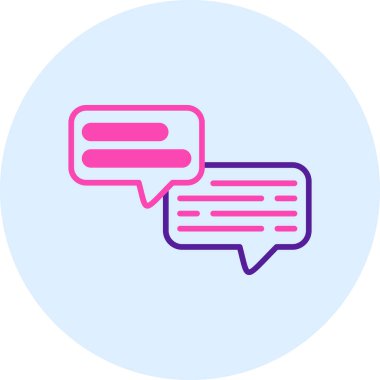 Konuş. Web simgesi vektör illüstrasyonu