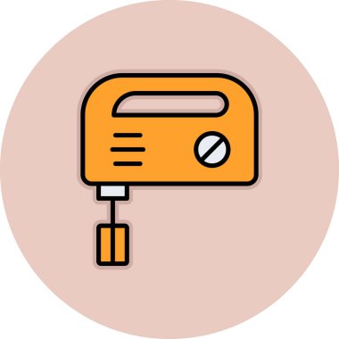 Elektrikli ısıtıcı simgesi. özet çizimi