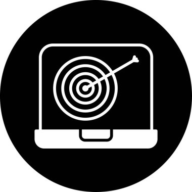 Moda biçimi izole edilmiş arkaplanda bilgisayar izleme simgesi