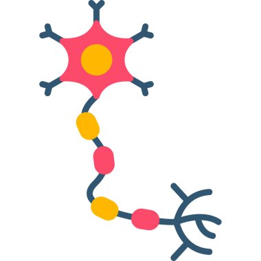 Molekül yapısı simgesi. Web için molekül yapı vektör simgelerinin düz çizimi