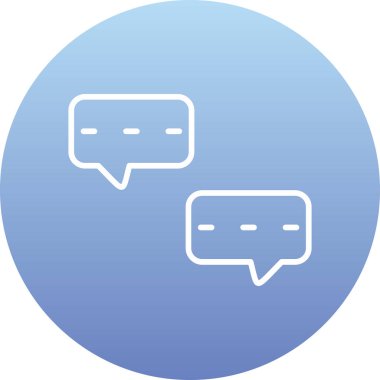 Sohbet simgesi vektör illüstrasyonu