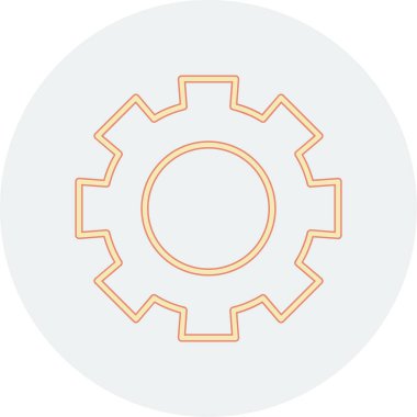 dişli simgesi. vektör illüstrasyonu