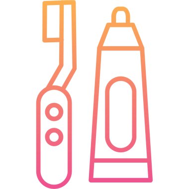 Fırça simgesi vektör illüstrasyonunu boya