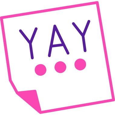 Çizgi film simgesinin vektör çizimi