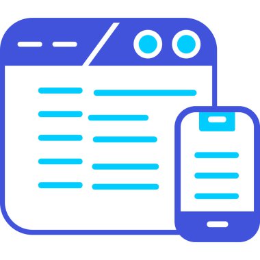 Cep telefonu. Web simgesi basit tasarım