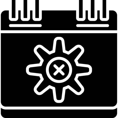 Pil. Web simgesi basit illüstrasyon