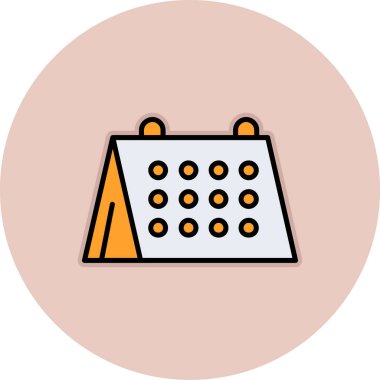 Takvim simgesi vektör illüstrasyonu