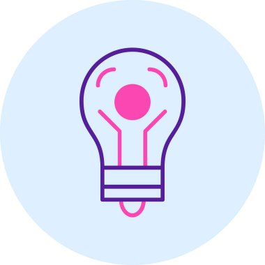 ampul simgesi modern vektör illüstrasyonu