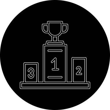 Ödülü Kupası vektör simgesi