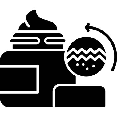 Tek bir izole su ikonunun vektör çizimi