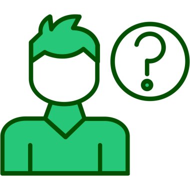 Adamım. Web simgesi basit illüstrasyon