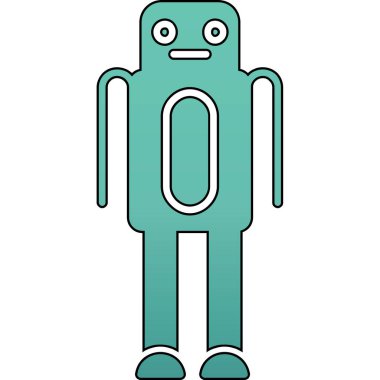 Robot simgesi. Robot simgesi çizimi