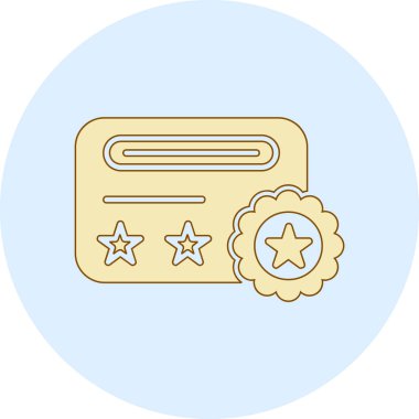 derecelendirme simgesi vektör illüstrasyonu