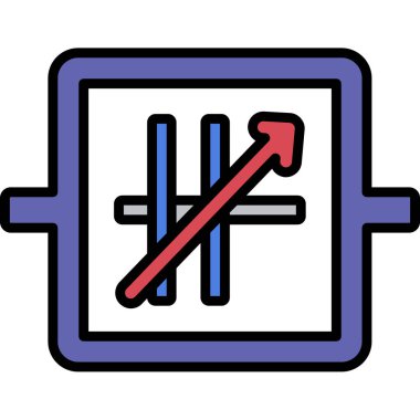 Park rengi ikonu vektörü yok. Park levhası yok. izole edilmiş sembol çizimi