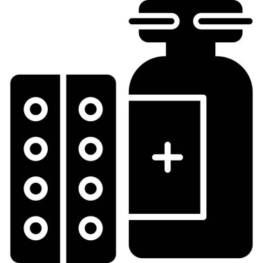 İlaç şişesi. Basit tasarım