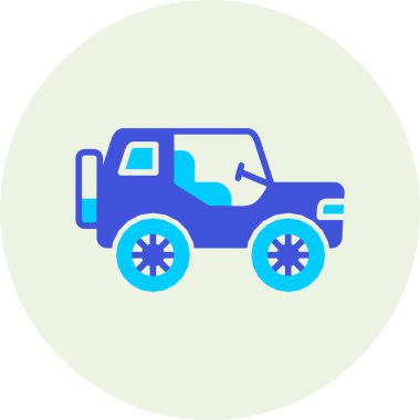 araba araç simgesi, vektör illüstrasyonu